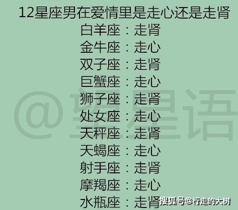 盘点十二星座男的爱情烙印