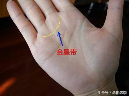 女生右手有金星线