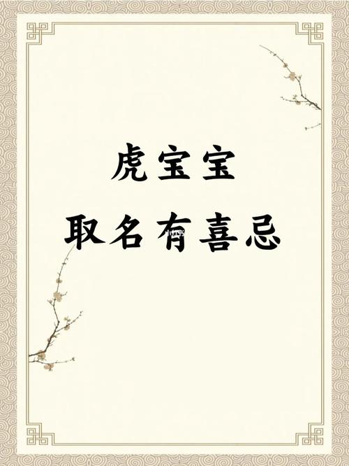 虎宝宝五月出生取名喜忌字