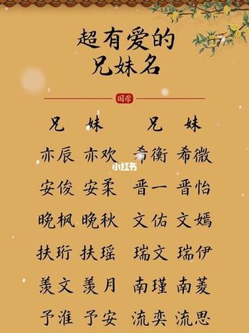 龙凤胎名字一男一女