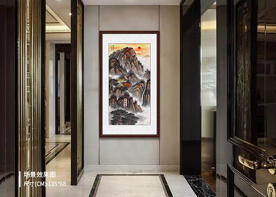 正对大门玄关挂画风水