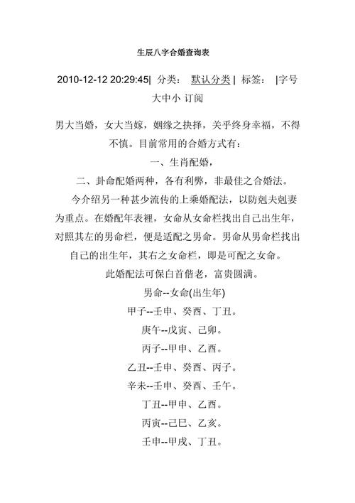 姓名生辰八字婚姻配对流程和注意事项有哪些?