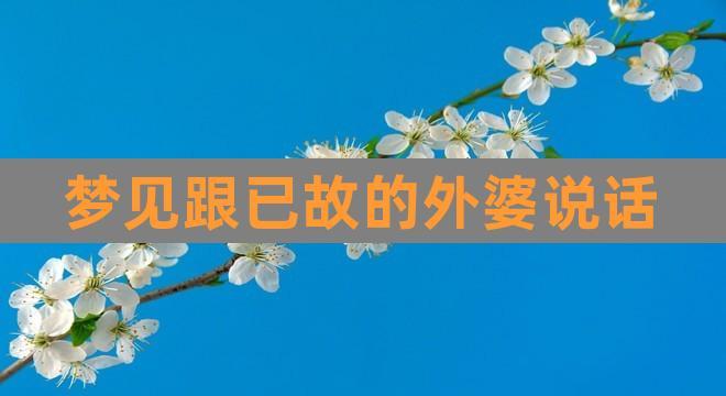 梦见和已故的外婆说话