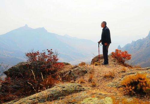 梦见辛苦爬上高山