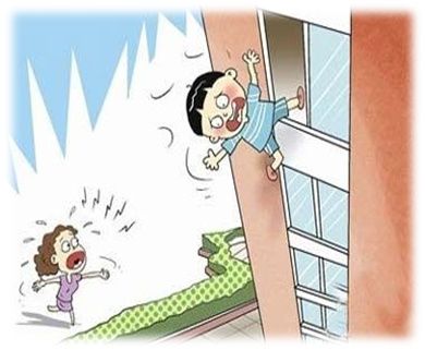 梦见孩子高处掉下来