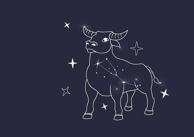 金牛座星座图简单画法