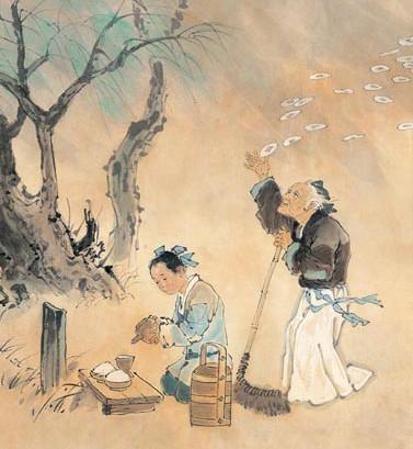 梦见别人扫墓