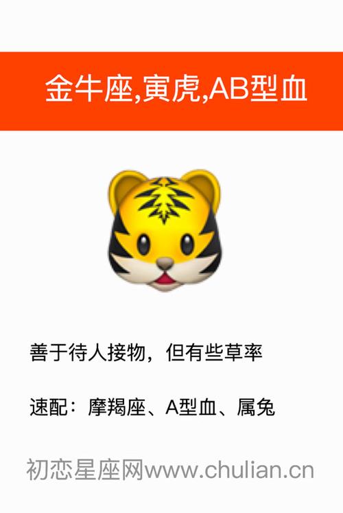 属虎金牛座的A型血性格特征