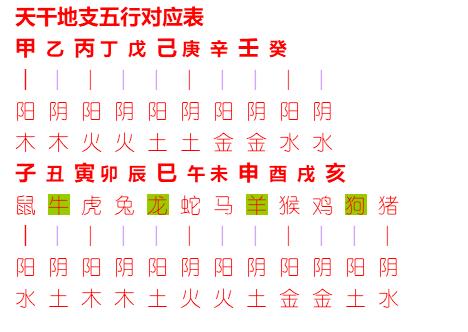 地支与五行的对应关系