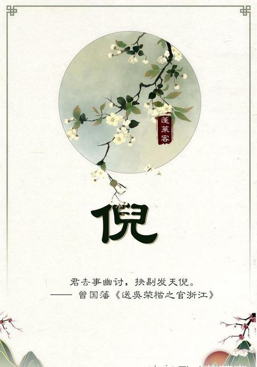 倪姓女孩名字古风诗意的有哪些