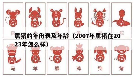 生肖猪的出生年份大全