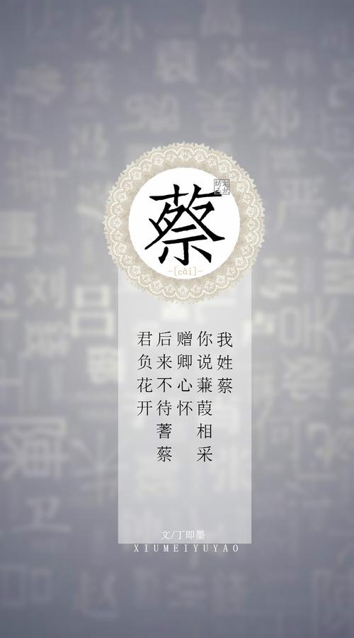 寓意好的姓蔡的名字