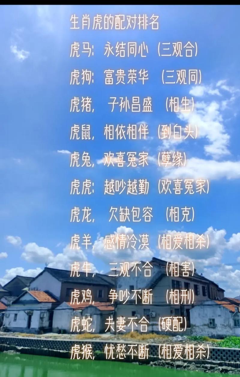 十二生肖配对吉凶表