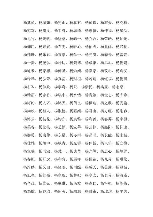 杨姓女宝宝带菏字取名推荐