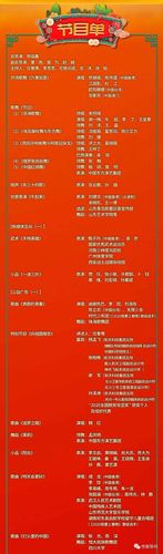 中央电视台春节联欢晚会2021节目单