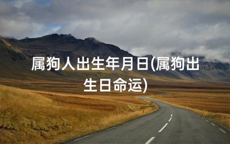 属狗人出生日的命运好吗