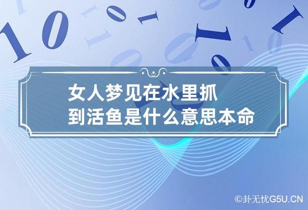 女人梦见捞很多活鱼,女人梦见捞很多活鱼是怎么回事