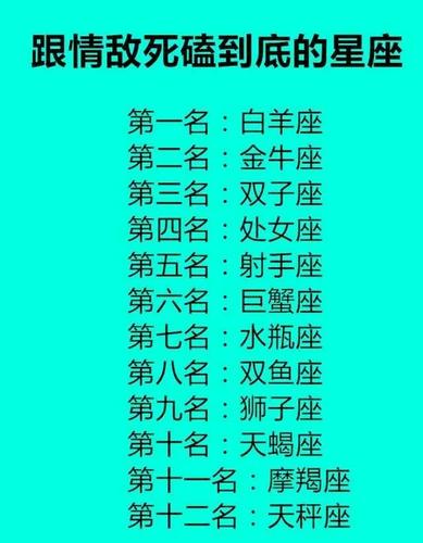 什么星座最死磕