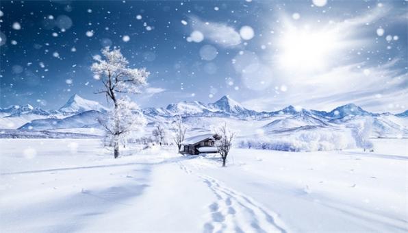 梦见雪景拍照