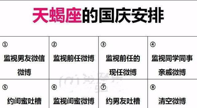 12星座的“国庆节”大计划