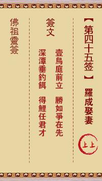 佛祖灵签第十四签详解