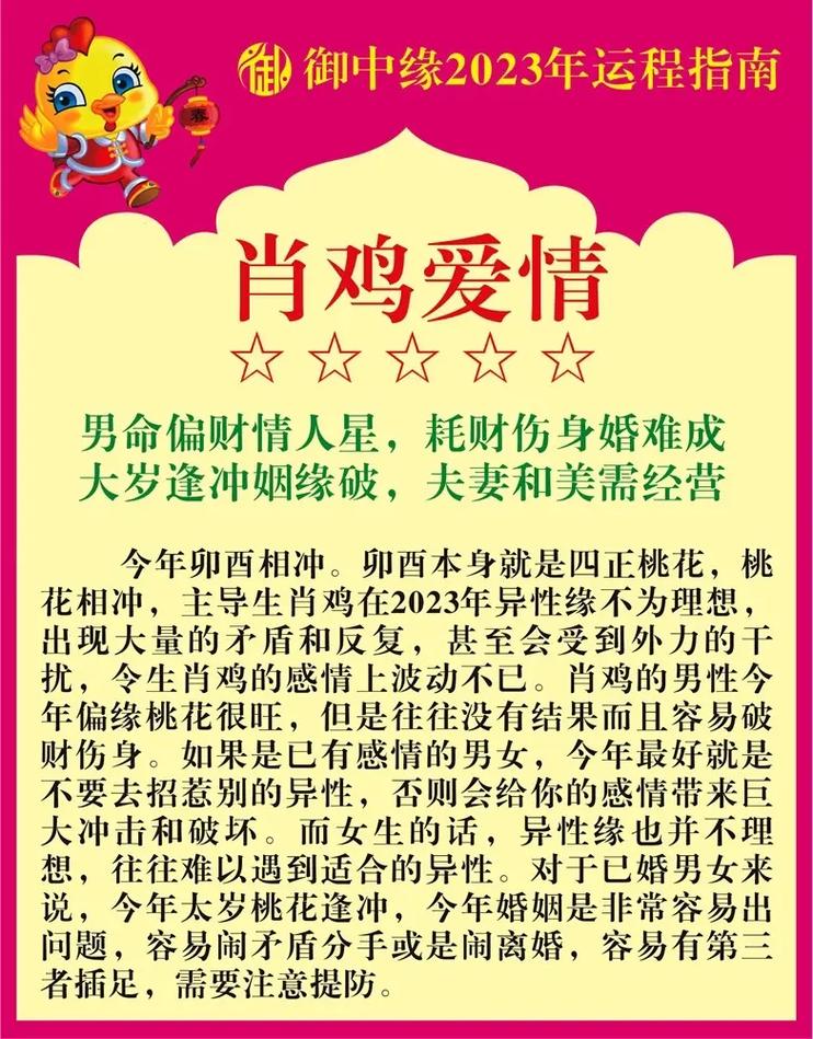 2020年生肖鸡每月运程