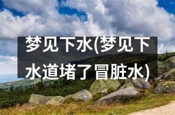 梦见排水水管没排出去水