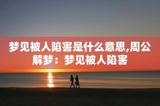 梦见有人故意陷害我