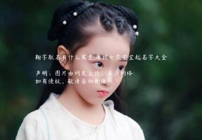 廉姓的女孩名字洋气