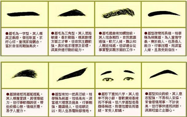 面相学眉毛连一起代表的含义