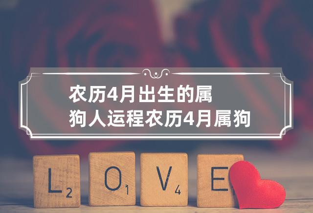 农历4月出生属狗人命好吗