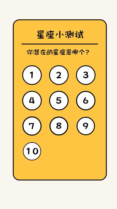 测试你的潜在星座