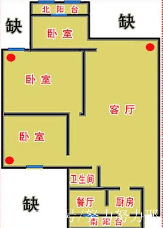 卧室缺角对住户有什么影响