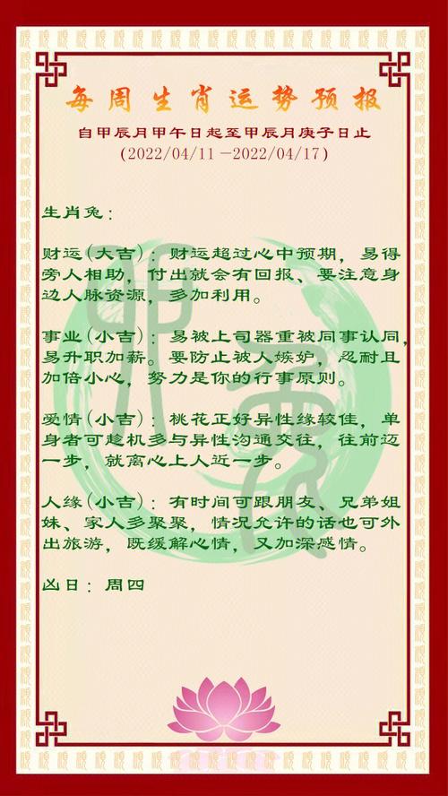 属相虎人士的本周运势