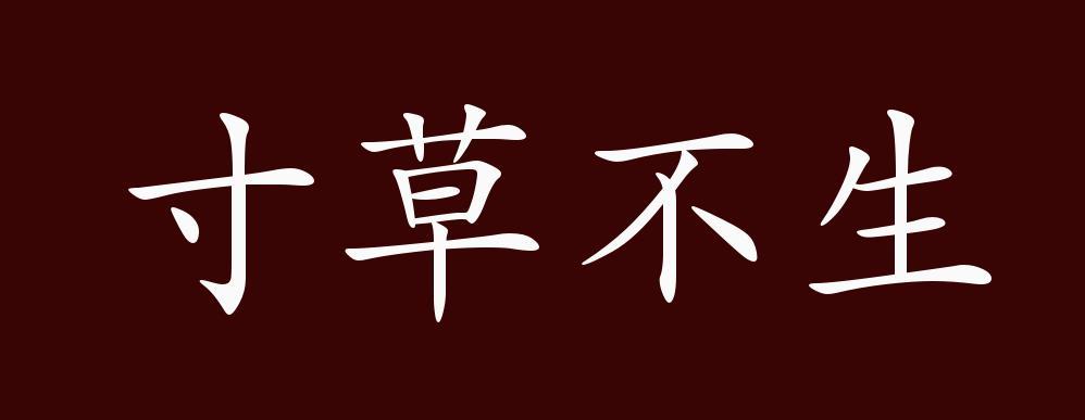 寸草不生五行吉凶_寸草不生成语故事