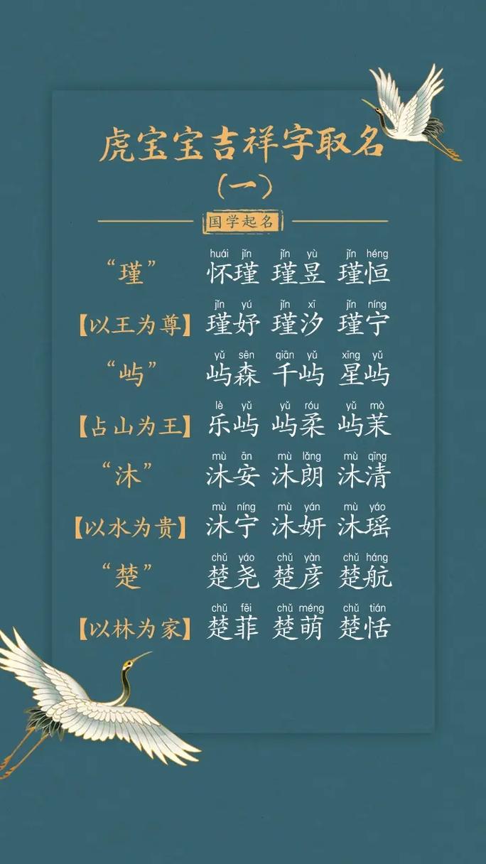虎宝宝取名字最吉利字是什么