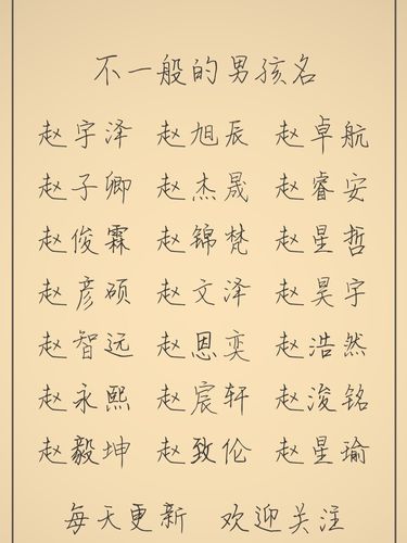 父姓张母姓赵起名男孩