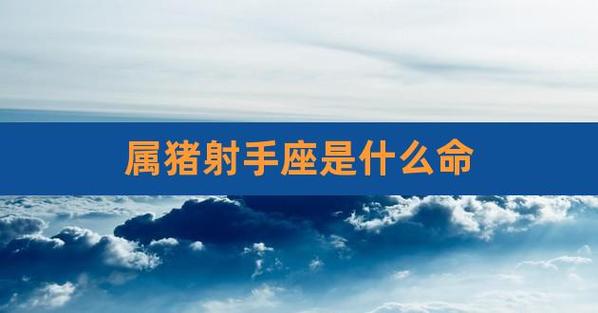 属猪射手座2021年运势好不好