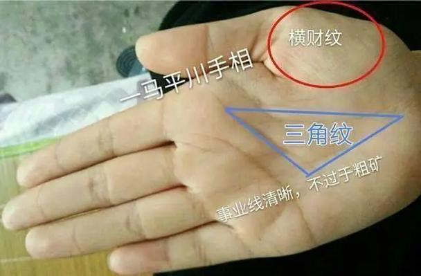 生命线上有三角形图解