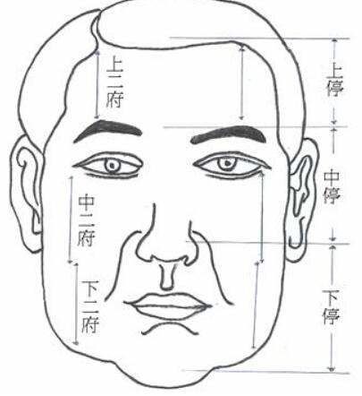 面相三停五岳可以看哪些方面