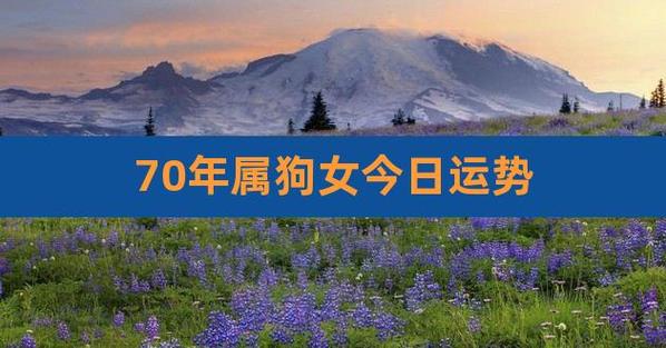 1970年2020年属狗女全年运势