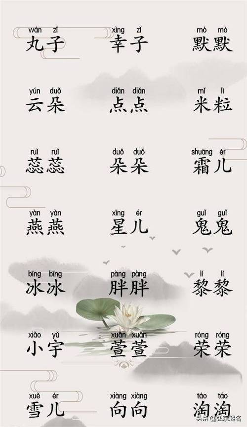 当前新潮单纯的极无双的名字