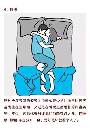 睡姿看男女感情深厚吗
