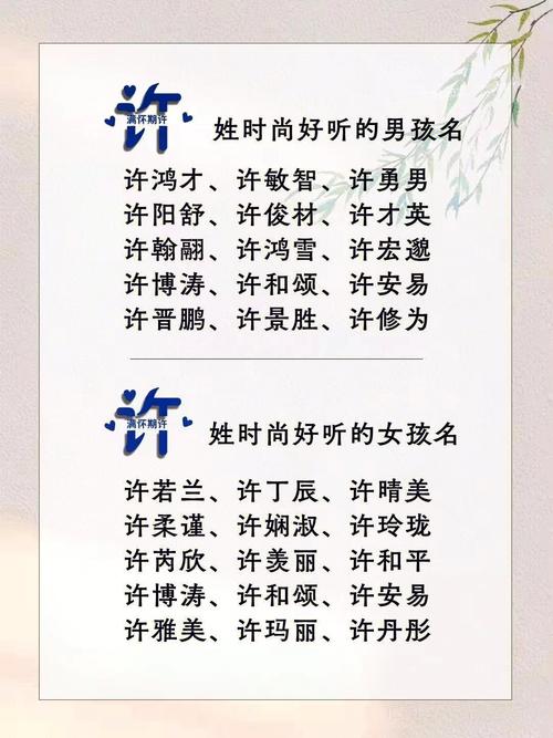性姬的男孩子起什么名字