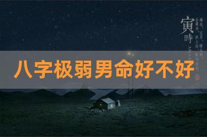 八字极弱男命