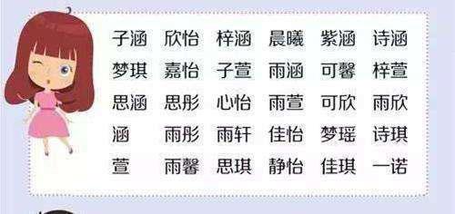 家字辈女孩取名与哪些字搭配更有气质