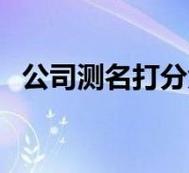 公司名称测试免费测试