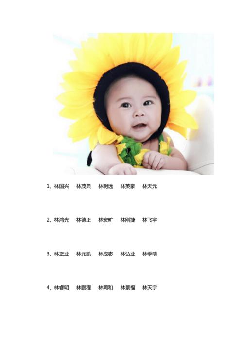 姓林的男孩名字顺口