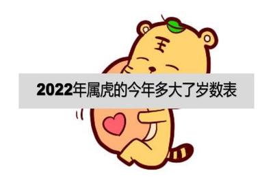 属虎2022年多大岁数