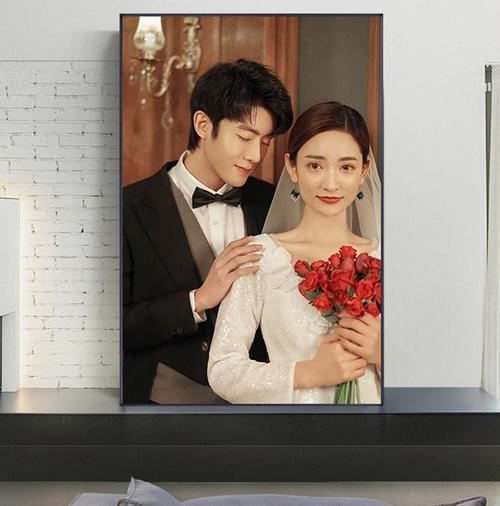 婚纱照怎么摆放?